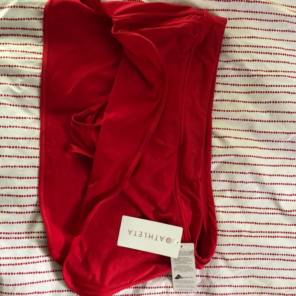 Athleta Vibrant Red Tidal Skirt